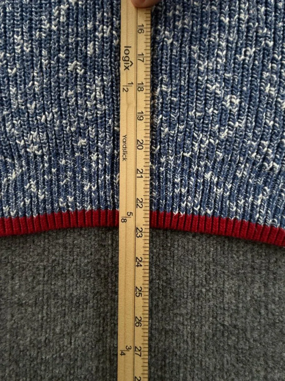 Polo Ralph Lauren XS Speckled USA Flag Chunky Knit Graphic Crew Neck Pullover